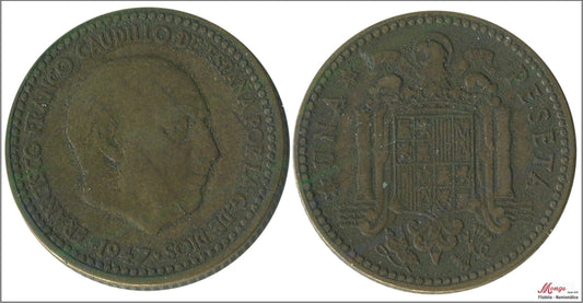 España - 1949 - Franco - Nº 00270 - BC / F - 1 peseta 1947 (49)