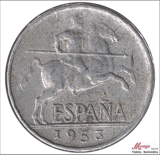 España - 1953 - Franco - Nº 00241 - BC / F - 5 centimos 1953