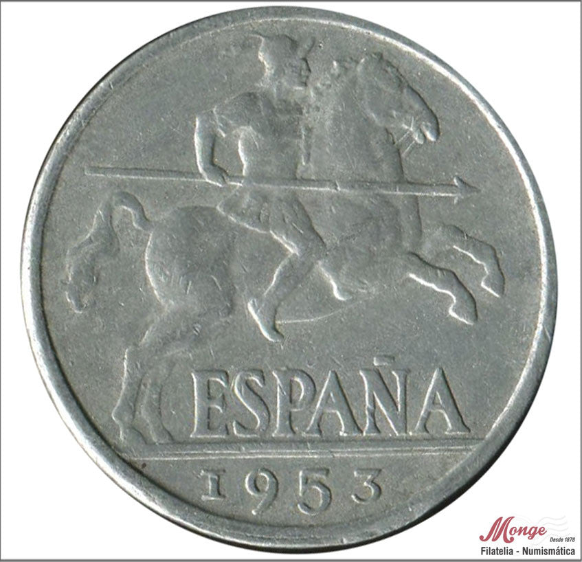 España - 1953 - Franco - Nº 00245 - MBC / VF - 10 centimos 1953