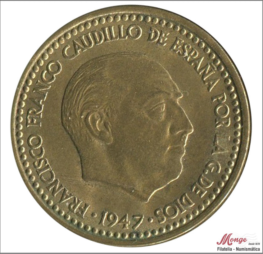 España - 1953 - Franco - Nº 00274 - EBC+ / XF+ - 1 peseta 1947 (53)