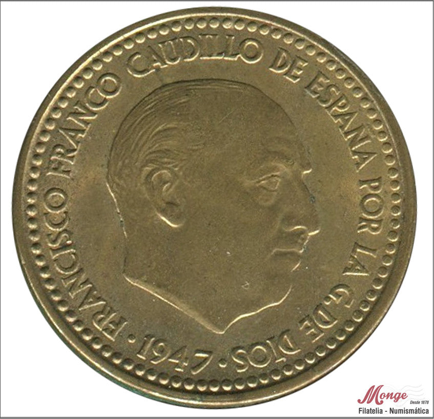 España - 1954 - Franco - Nº 00275 - EBC / XF - 1 peseta 1947 (54)