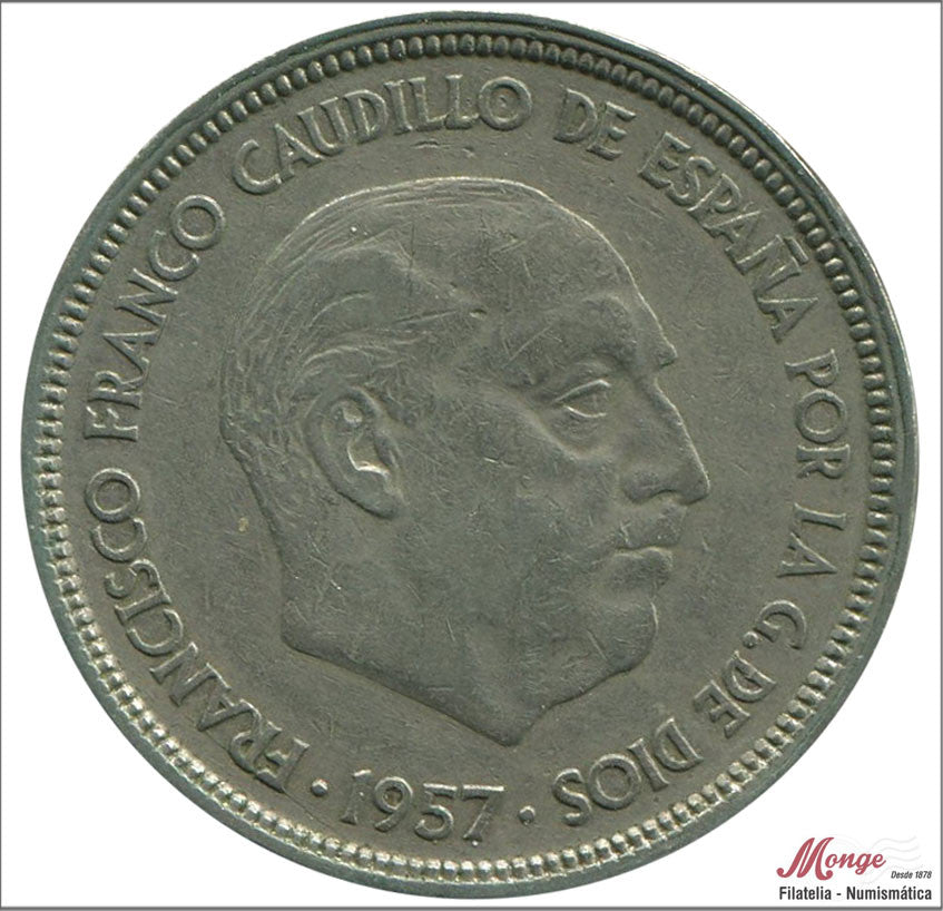 España - 1957 - Franco - Nº 00362 - MBC - / VF- - 50 pesetas 1957 (BA) / Emitidas en Barcelona