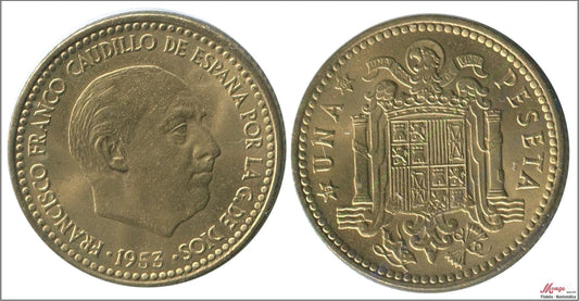 España - 1962 - Franco - Nº 00281 - S/C-/aUNC - 1 peseta 1953 (62)