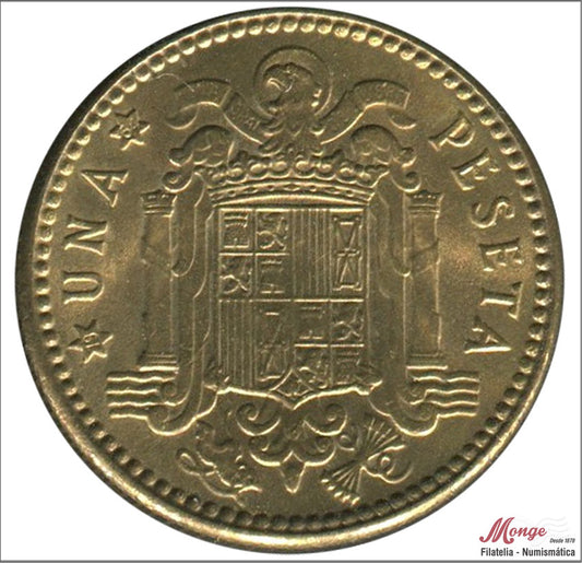 España - 1964 - Franco - Nº 00284 - EBC- / XF- - 1 peseta 1963 (64)