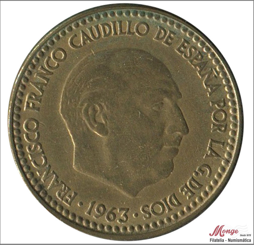 España - 1967 - Franco - Nº 00287 - EBC- / XF- - 1 peseta 1963 (67)