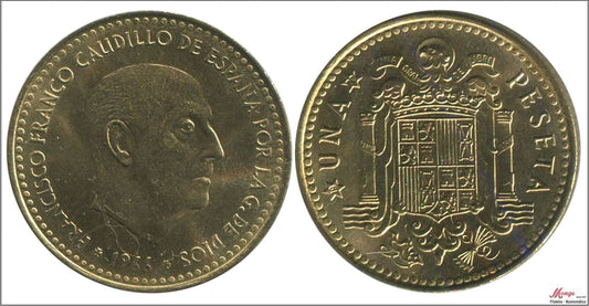 España - 1970 - Franco - Nº 00291 - S/C- aUNC - 1 peseta 1966 (70)