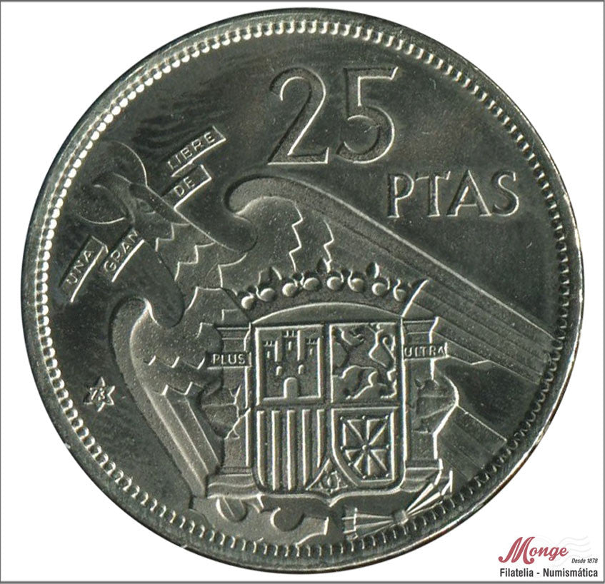 España - 1973 - Franco - Nº 00337 - PROOF - 25 pesetas 1957 (73)