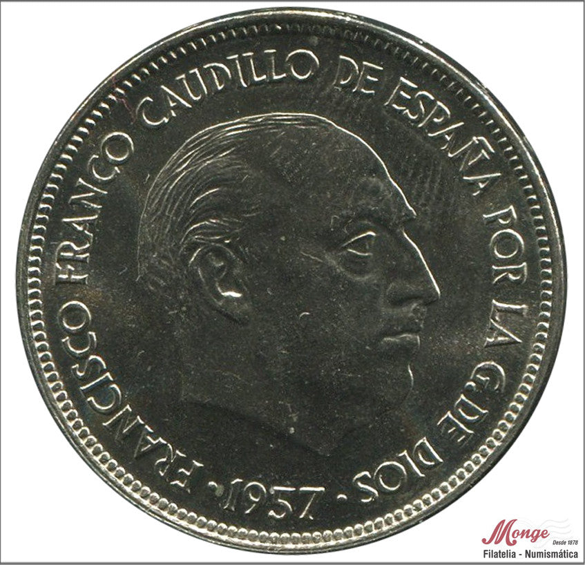 España - 1975 - Franco - Nº 00339 - S/C / UNC - 25 pesetas 1957 (75)