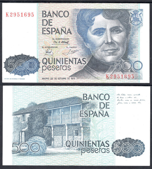 España - 1979 - Billetes Juan Carlos I - Nº 00530 - EBC/XF - 500 pesetas 1979 serie K