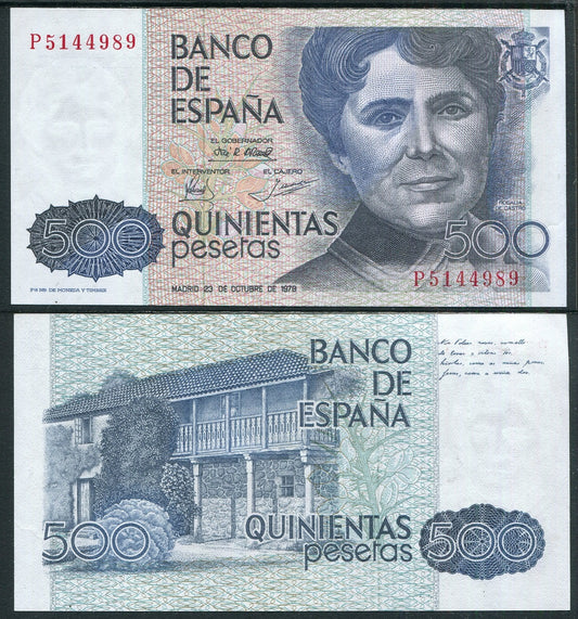 España - 1979 - Billetes Juan Carlos I - Nº 00530 - EBC/XF - 500 pesetas 1979 Serie P