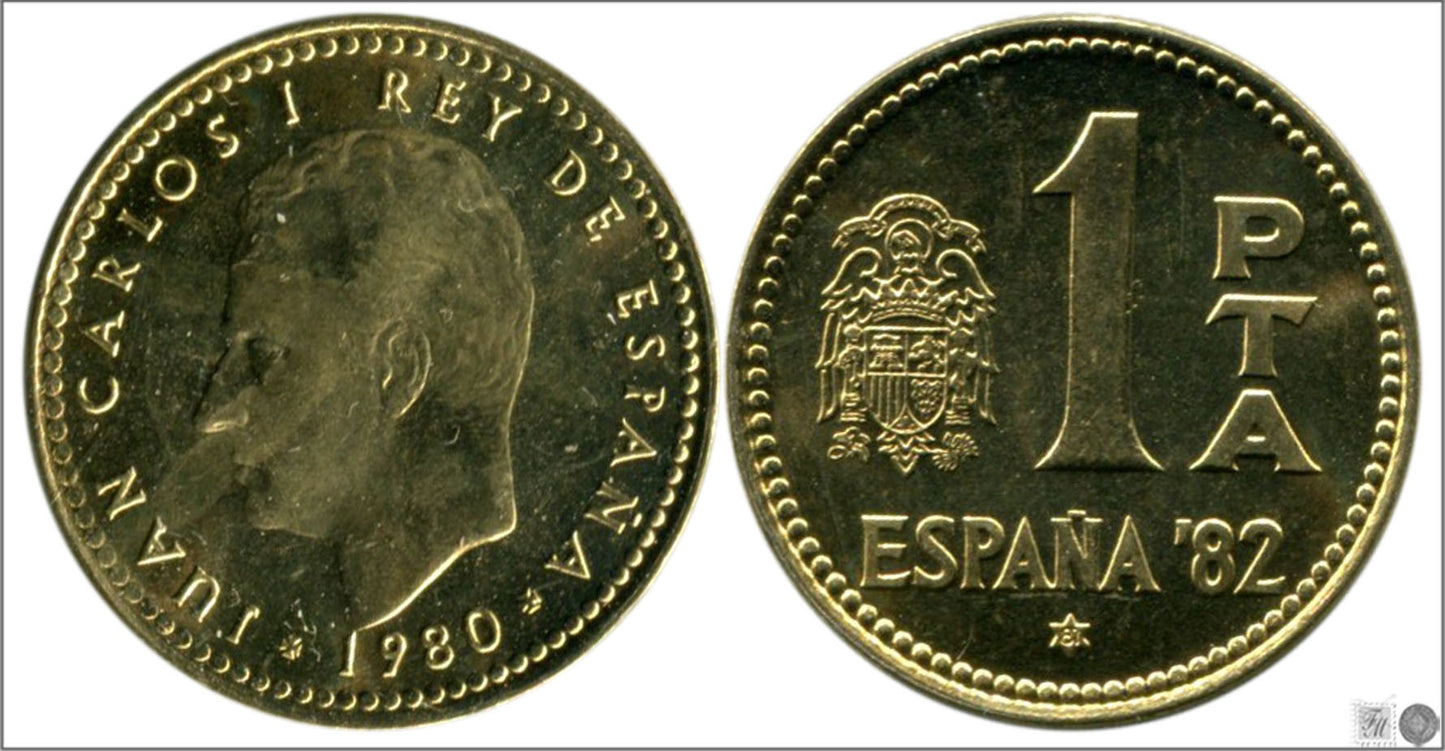 España - 1981 - Juan Carlos I - Nº 00386 - S/C / UNC - 1 pta. 80(*81) Mundial