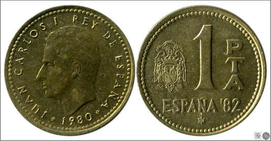 España - 1982 - Juan Carlos I - Nº 00387 - S/C / UNC - 1 pta. 80(*82) Mundial