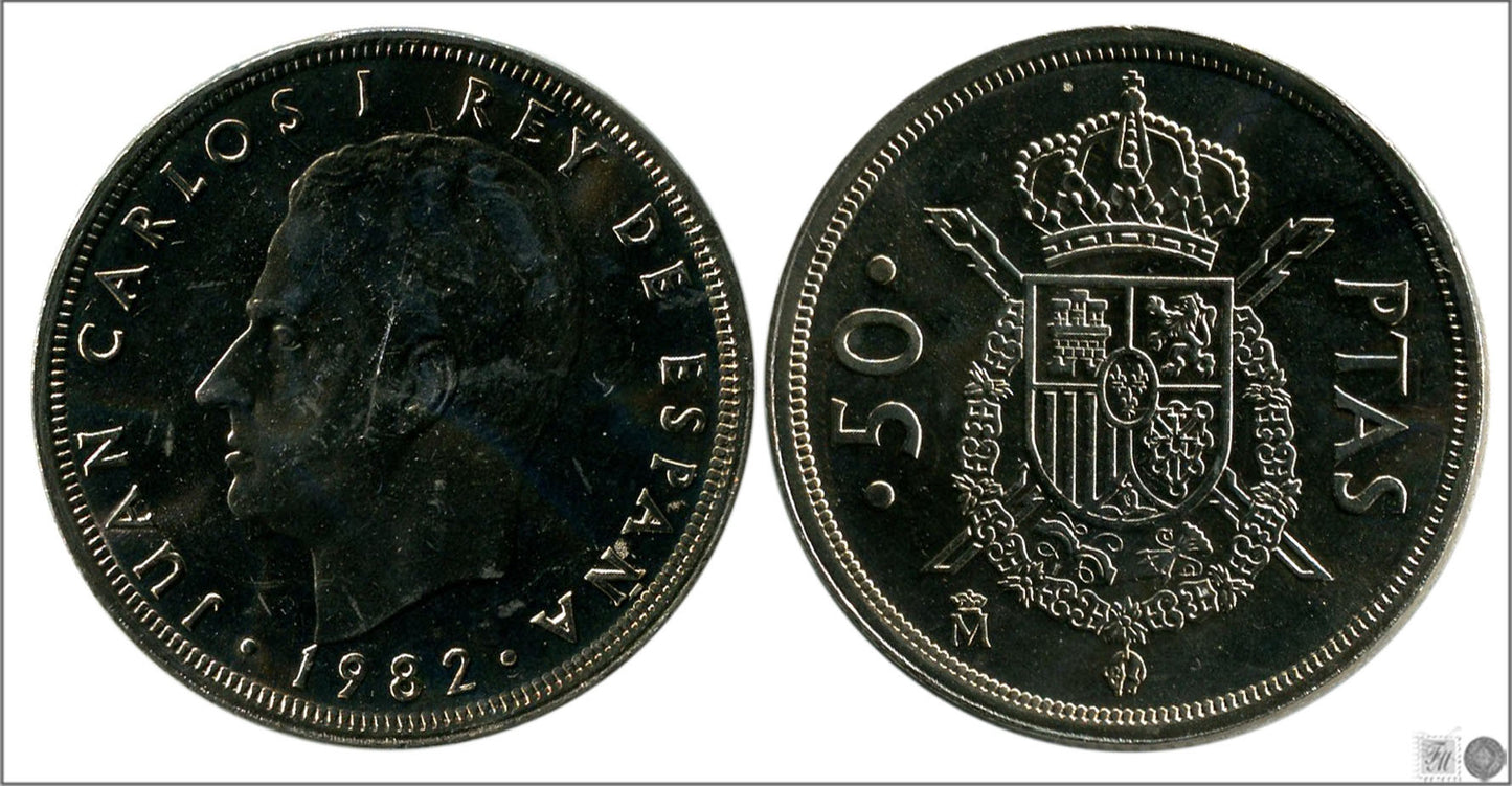 España - 1982 - Juan Carlos I - Nº 00416 - S/C / UNC - 50 ptas 1982 M