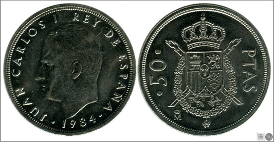 España - 1984 - Juan Carlos I - Nº 00418 - S/C / UNC - 50 Ptas 1984 M