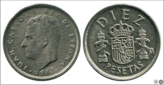 España - 1985 - Juan Carlos I - Nº 00454 - S/C / UNC - 10 ptas 1985