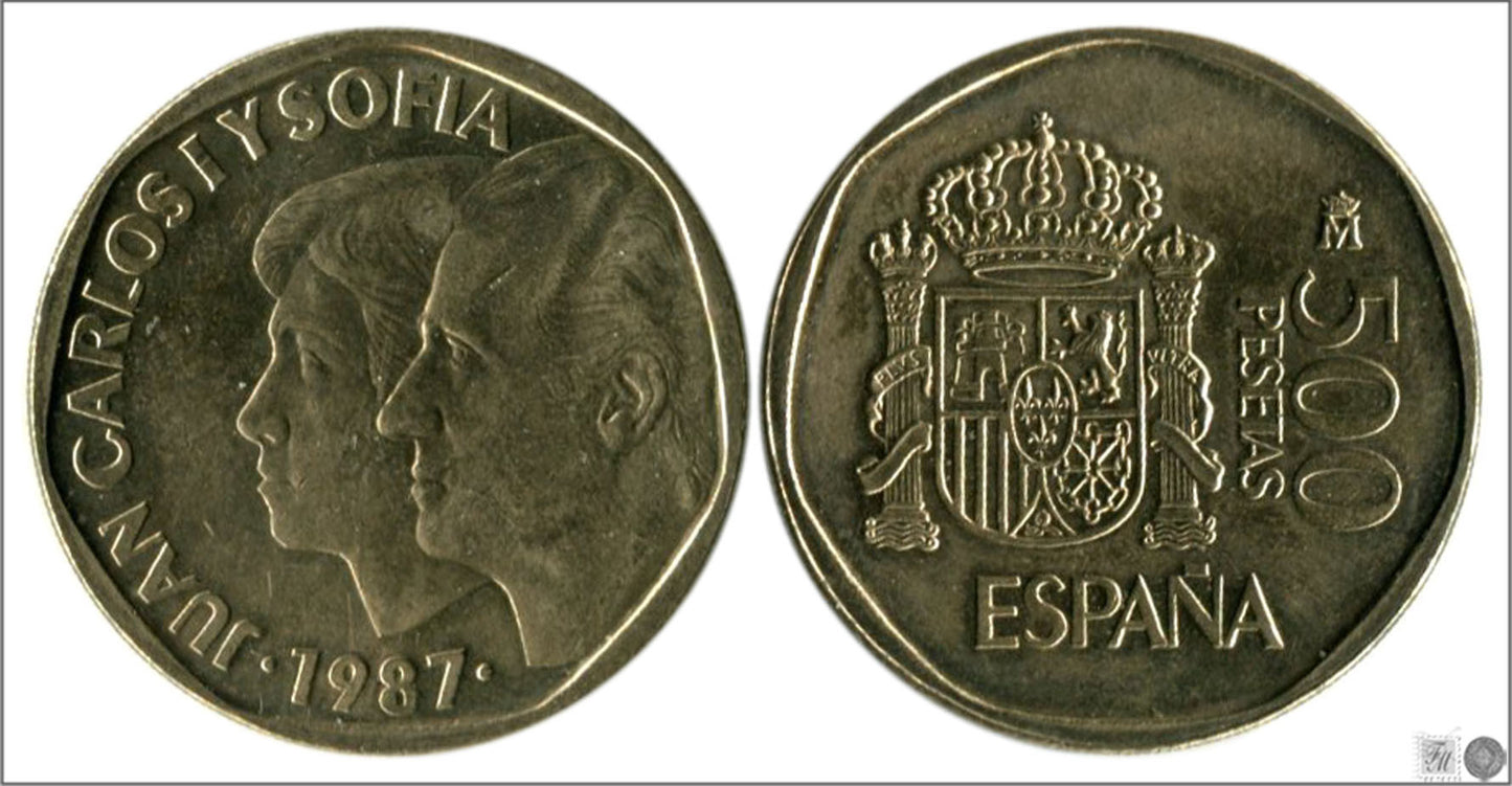 España - 1987 - Juan Carlos I - Nº 00543 - S/C / UNC - 500 ptas 1987