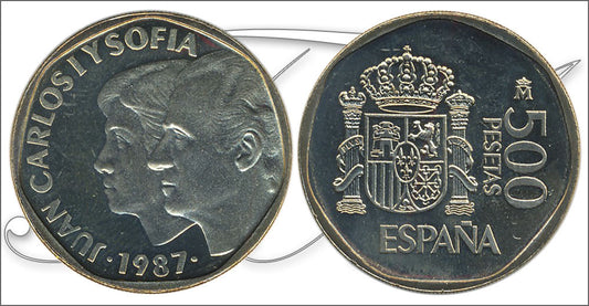 España - 1987 - Juan Carlos I - Nº 00543a - PROOF - 500 ptas 1987