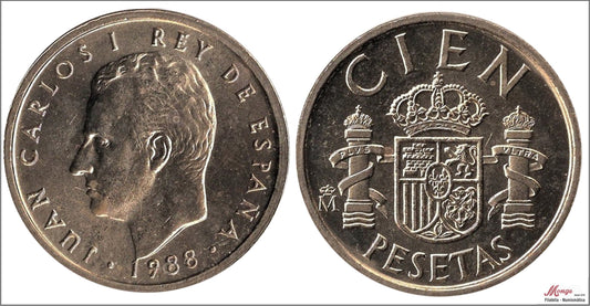 España - 1988 - Juan Carlos I - Nº 00510 - S/C / UNC - 100 ptas 1988