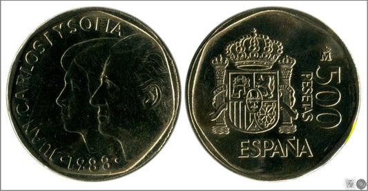 España - 1988 - Juan Carlos I - Nº 00544 - S/C / UNC - 500 ptas 1988