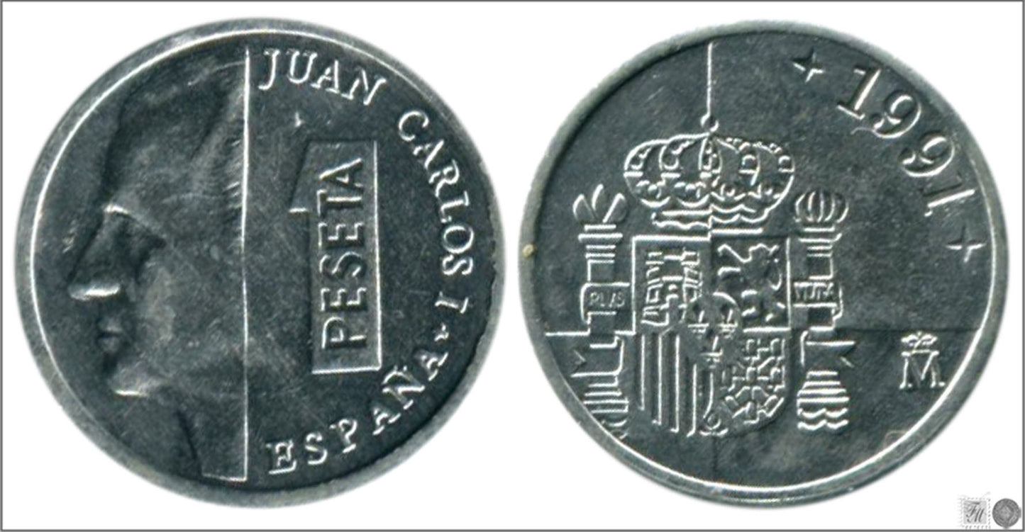 España - 1992 - Juan Carlos I - Nº 00422 - S/C / UNC - 1 pta. 1992