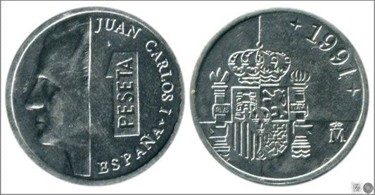 España - 1992 - Juan Carlos I - Nº 00422 - S/C / UNC - 1 pta. 1992