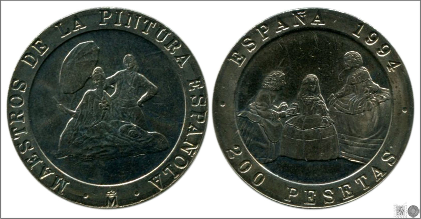 España - 1994 - Juan Carlos I - Nº 00536 - S/C / UNC - 200 ptas 1994 Las Meninas