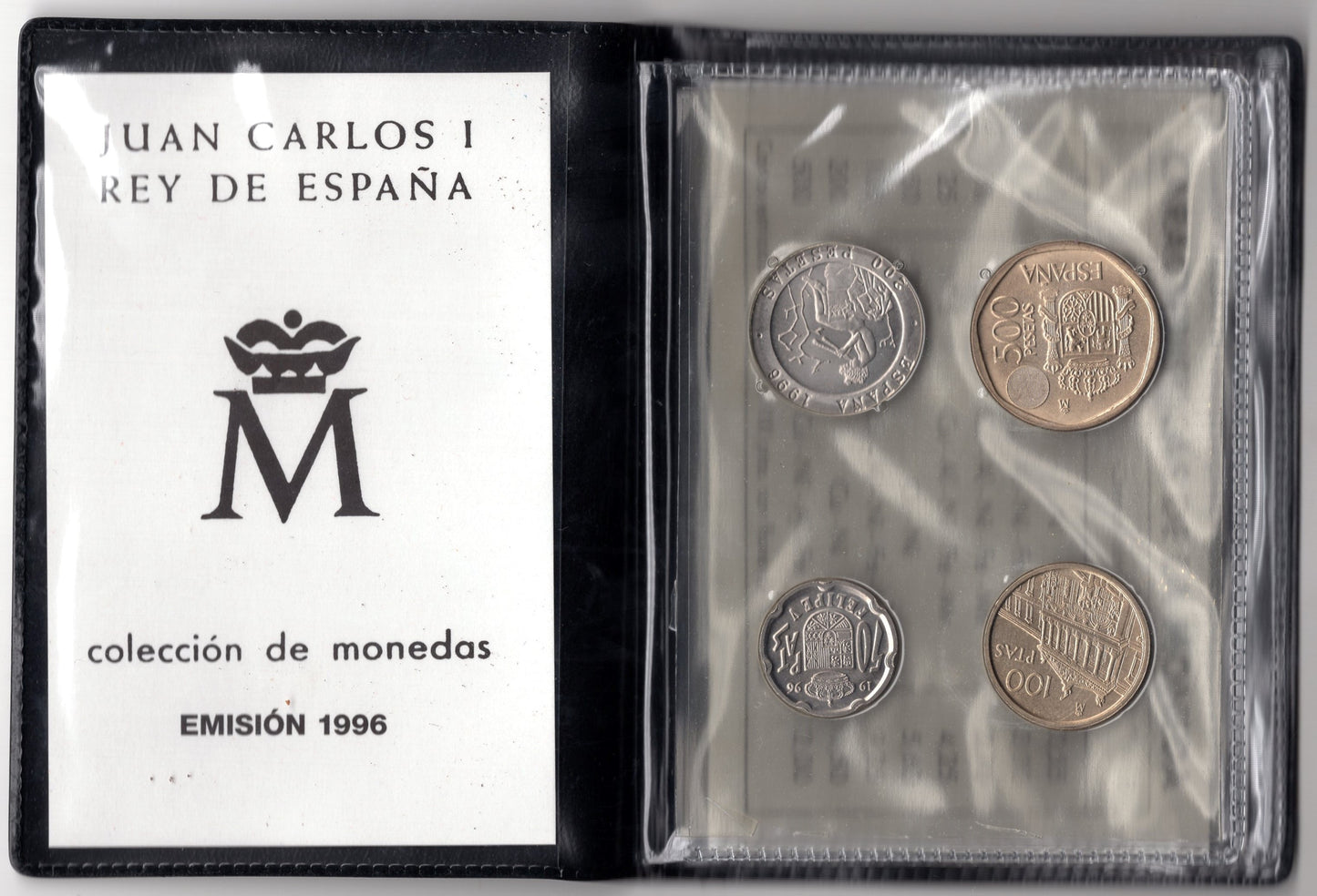 España - 1996 - Juan Carlos I Años - Nº 1996 - S/C / UNC - Año 1996 ptas.8 monedas