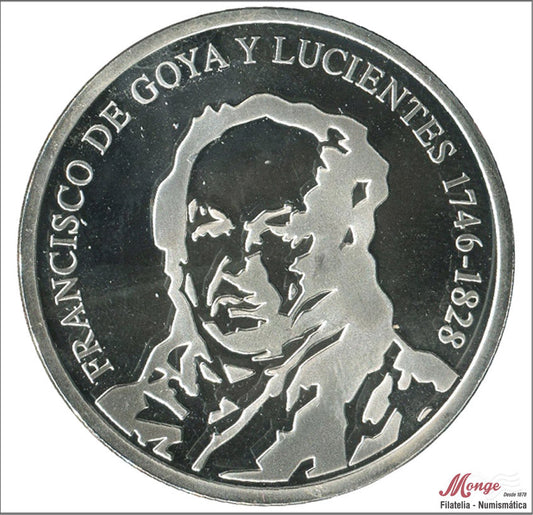 España - 1996 - Medalla - PROOF - Francisco De Goya y Lucientes 1746-1828 emitida por FNMT 1996 / 33,60 gr. de 925