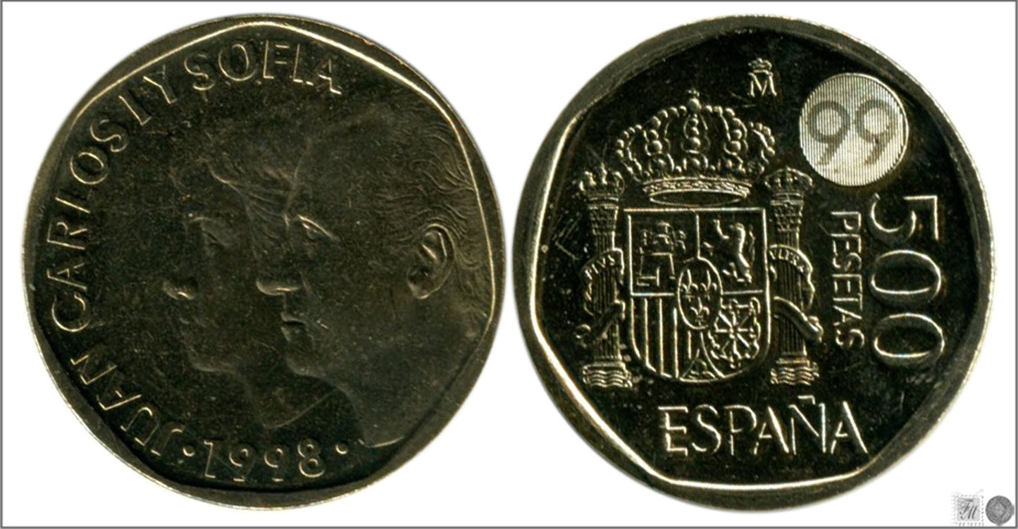 España - 1998 - Juan Carlos I - Nº 00552 - S/C / UNC - 500 ptas 1998