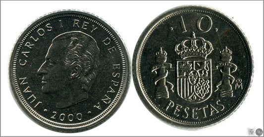 España - 2000 - Juan Carlos I - Nº 00465 - S/C / UNC - 10 ptas 2000