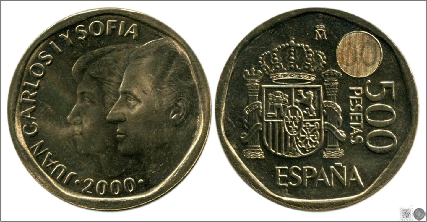 España - 2000 - Juan Carlos I - Nº 00554 - S/C / UNC - 500 ptas 2000