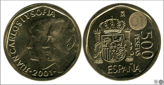 España - 2001 - Juan Carlos I - Nº 00556 - S/C / UNC - 500 ptas 2001