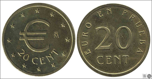 España - 2001 - Monedas Euros en Prueba - S/C-/aUNC - 20 Centimos Año 2001 Churriana