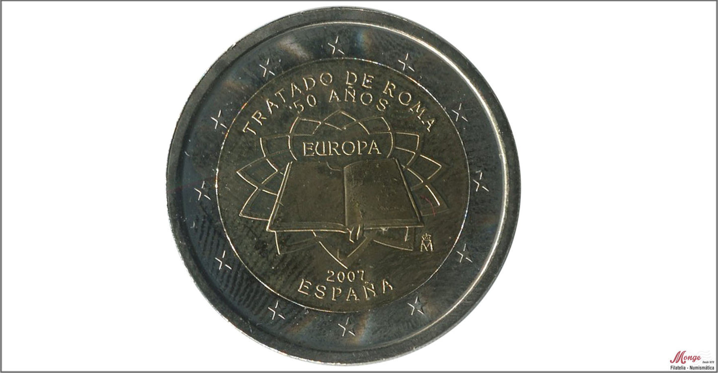 España - 2007 - Monedas Euros circulación - S/C / UNC - 2 € Año 2007 / 50 Aniv. tratado Roma