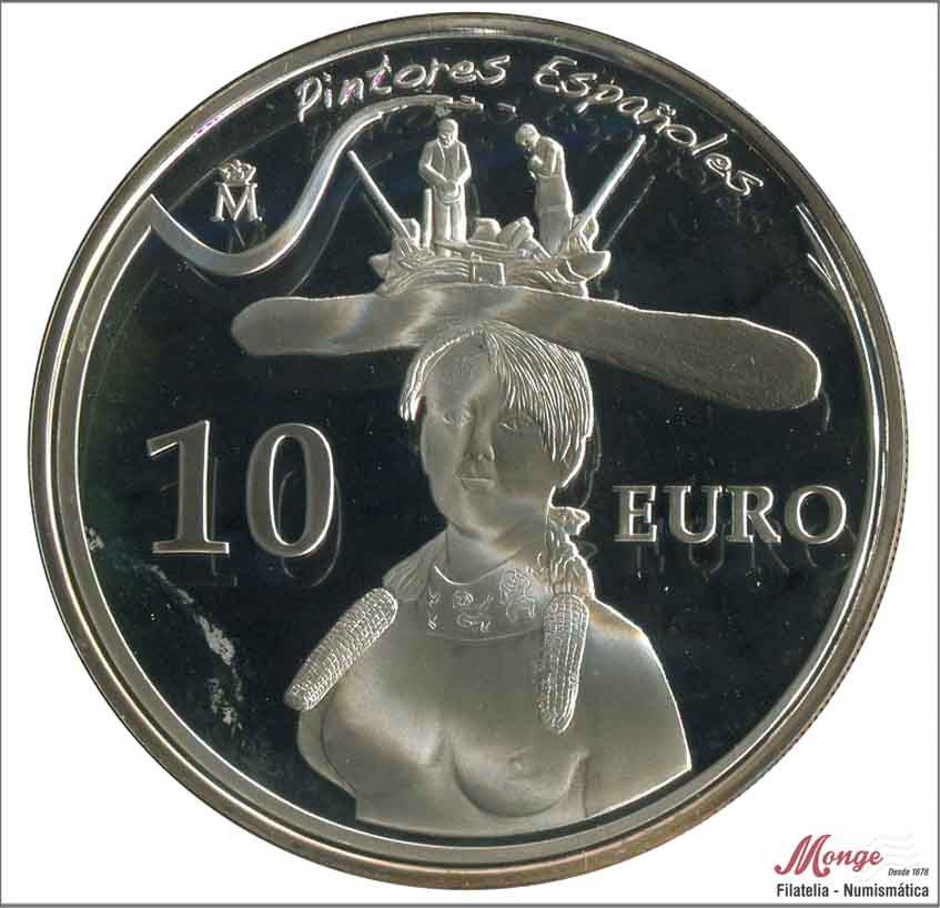 España - 2009 - Conmemorativas FNMT - PROOF - 10 € Año 2009 / Dalí - Mujer / 27 gr. plata en capsula