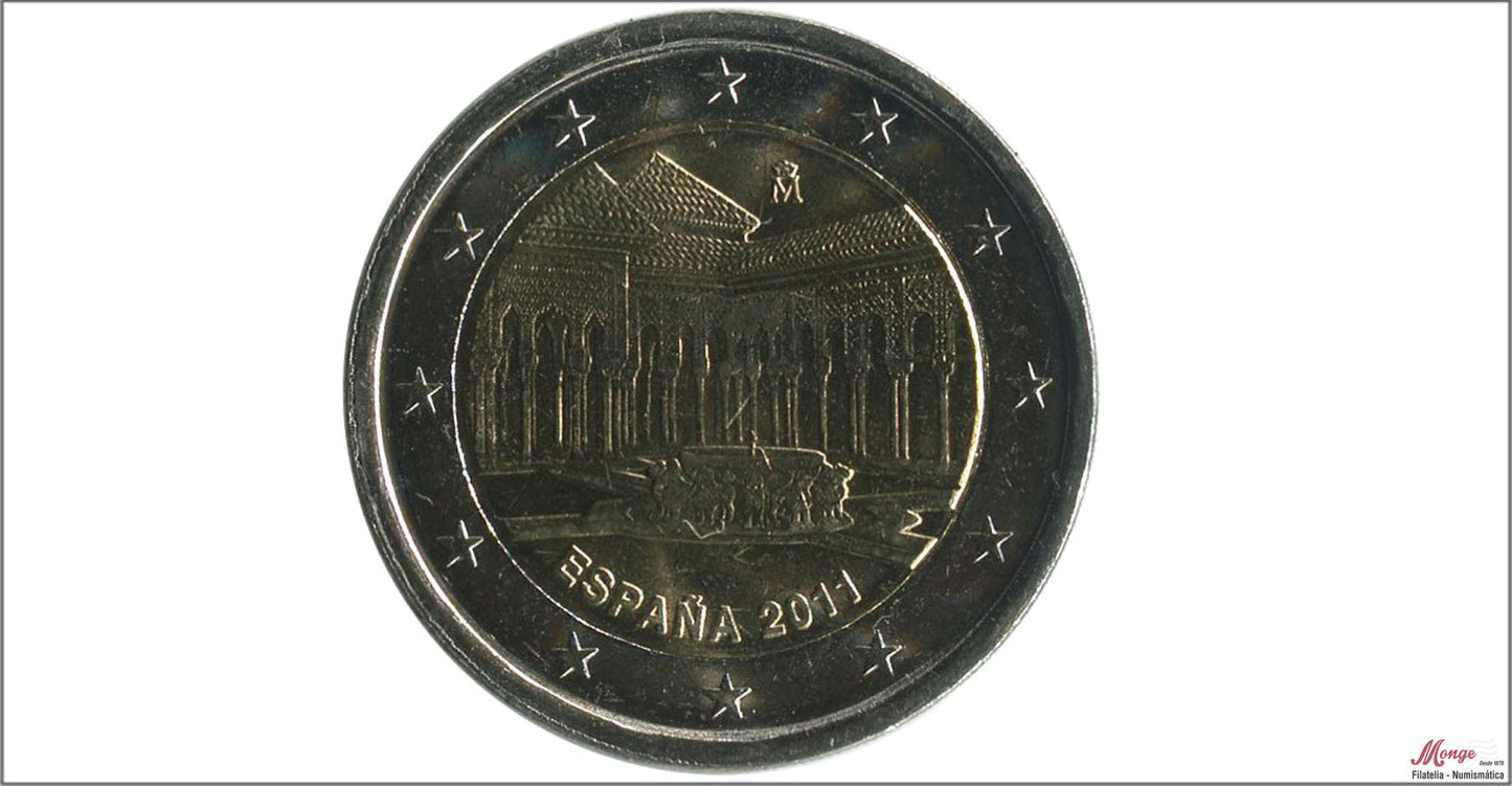 España - 2011 - Monedas Euros circulación - S/C / UNC - 2 € Año 2011 / La Alhambra