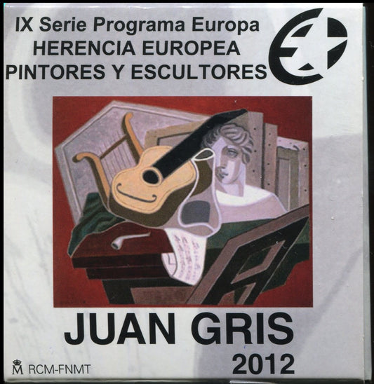 España - 2012 - Conmemorativas FNMT - PROOF - 10 € año 2012 / Juan Gris / plata / En estuche