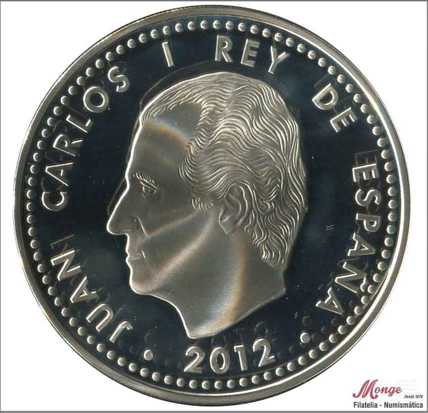 España - 2012 - Conmemorativas FNMT - PROOF - 10 € año 2012 / X Aniversario Euro / 27 gr. plata / En capsula