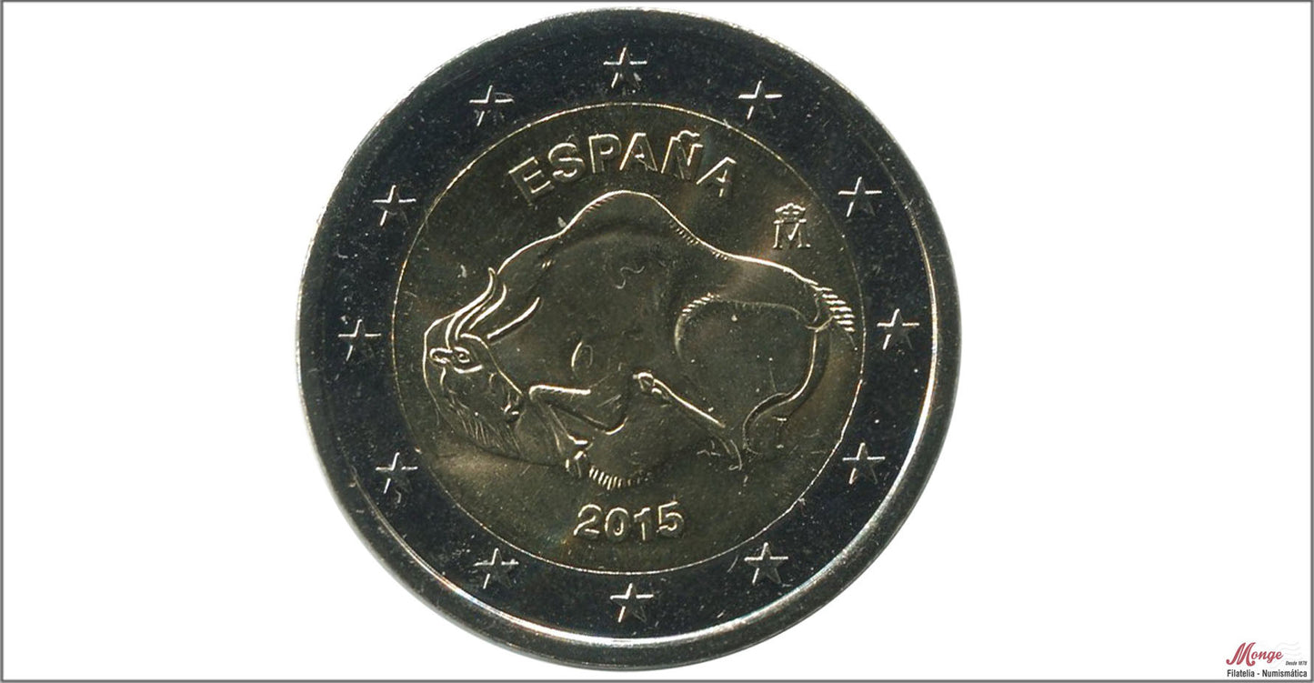 España - 2015 - Monedas Euros circulación - S/C / UNC - 2 € Año 2015 / Altamira