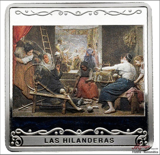 España - 2024 - Conmemorativas FNMT - PROOF - 10 € Año 2024 / Las hilanderas / Plata / En estuche