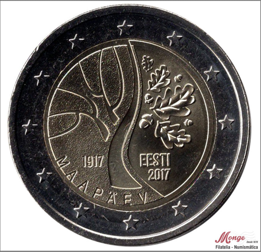 Estonia - 2017 - Monedas Euros circulación - S/C / UNC - 2 € Año 2017 / Camino a la independencia