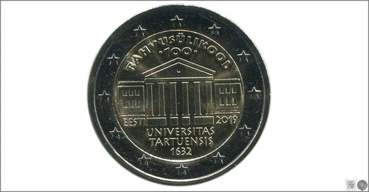 Estonia - 2019 - Monedas Euros circulación - S/C / UNC - 2 € Año 2019 / Universidad de Tartu