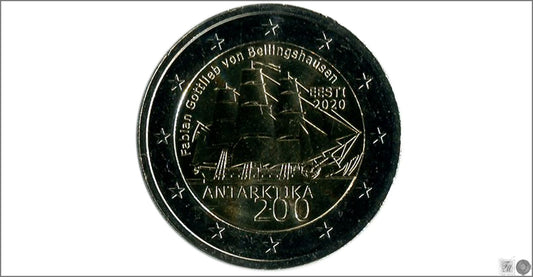 Estonia - 2020 - Monedas Euros circulación - S/C / UNC - 2 € Año 2020 / 200 Anv Exploracion de la Antartida