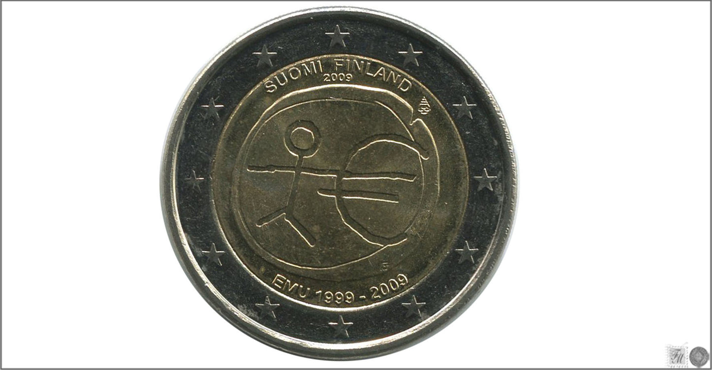 Finlandia - 2009 - Monedas Euros circulación - S/C / UNC - 2 € Año 2009 / 10 Aniv.Euro