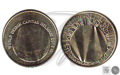 Finlandia - 2012 - Monedas Euros circulación - S/C / UNC - 5 € año 2012 / Capital Mundial Diseño Helsinki