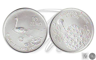 Finlandia - 2012 - Monedas euros en plata - S/C / UNC - 10 € Año 2012 / Henrik Wigstrom / Cisne