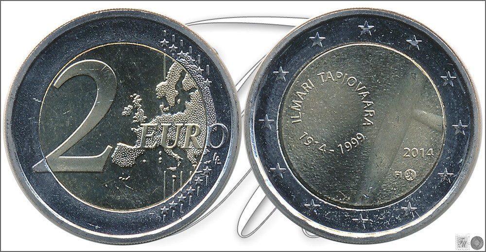 Finlandia - 2014 - Monedas Euros circulación - S/C / UNC - 2 € Año 2014 / 100 Aniv. Aniversario del Nacimiento de Ilmari Tapiov