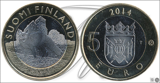 Finlandia - 2014 - Monedas Euros circulación - S/C / UNC - 5 € año 2014-6ª / Zorro