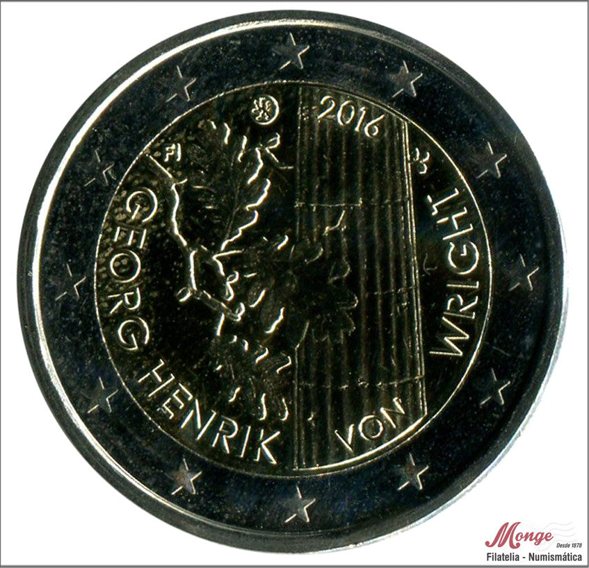 Finlandia - 2016 - Monedas Euros circulación - S/C / UNC - 2 € Año 2016 / Georg Henrik