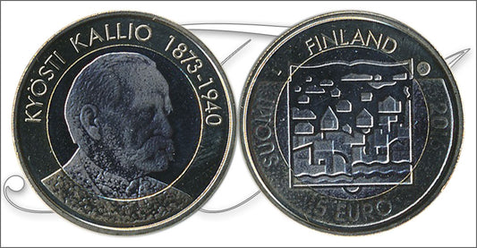 Finlandia - 2016 - Monedas Euros circulación - S/C / UNC - 5 € año 2016-9ª / Presidente 3º Kallio